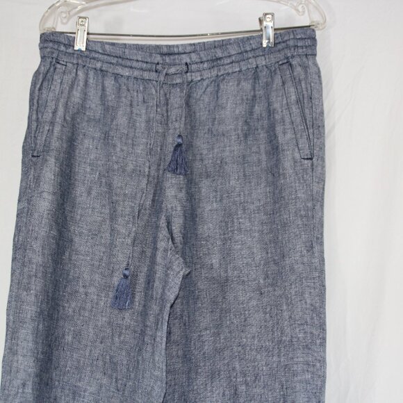 Talbots Blue Wide Leg Pants - Picture 2 of 9